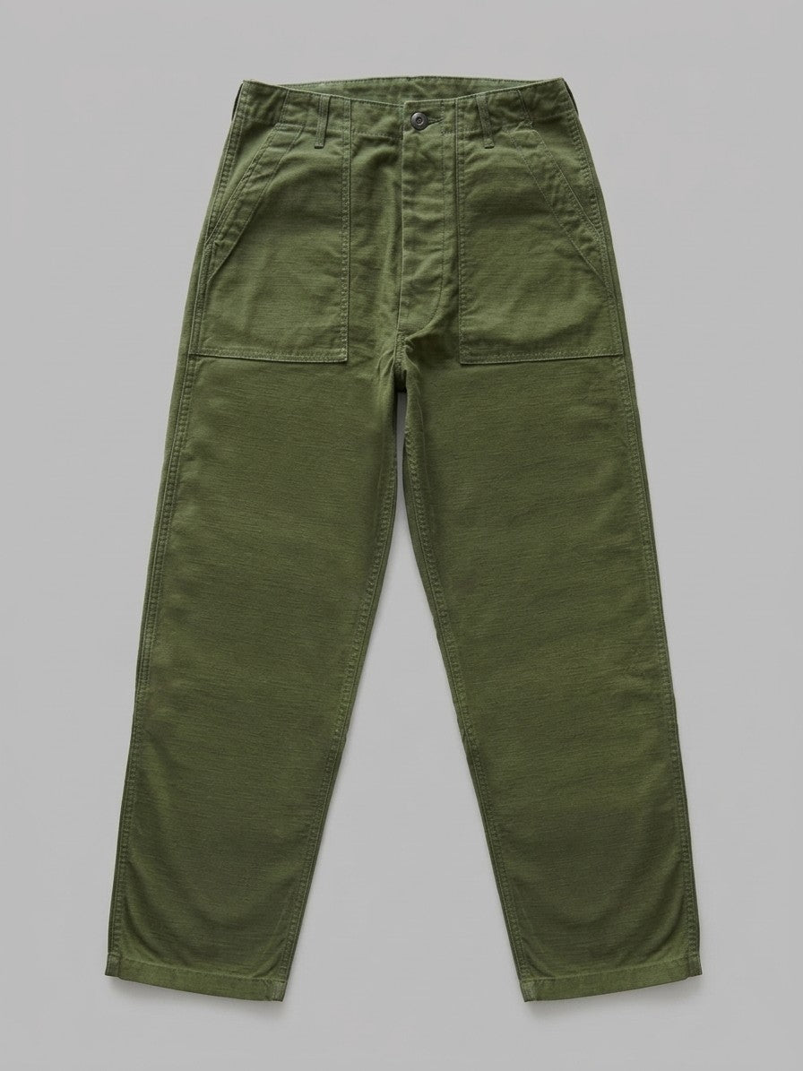 Aviano Men's Heavy Canvas Fatigue Pants — olivegreenwideleg — packshot