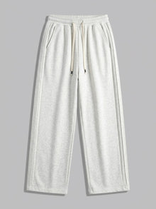 Avola Heren-sweatpants met drie biezen en wijde pijp