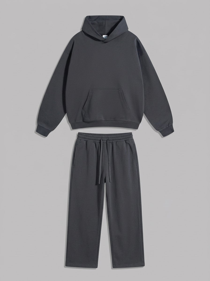 Bagnaia Men's Oversized Hoodie Tracksuit — charcoal — packshot