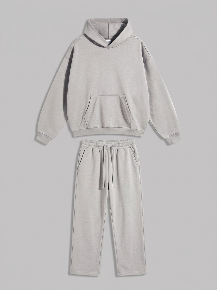 Bagnaia Men's Oversized Hoodie Tracksuit — lightgrey — packshot