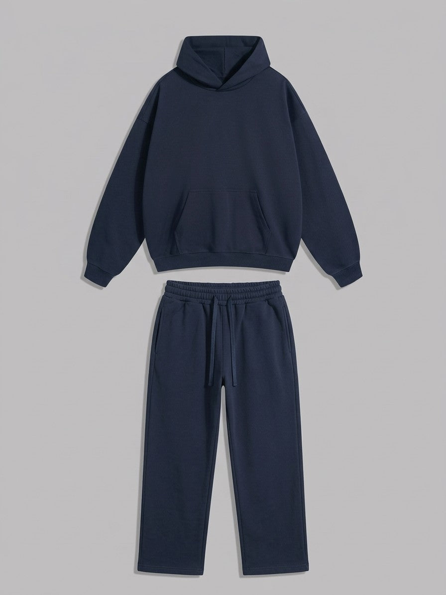 Bagnaia Men's Oversized Hoodie Tracksuit — navy — packshot