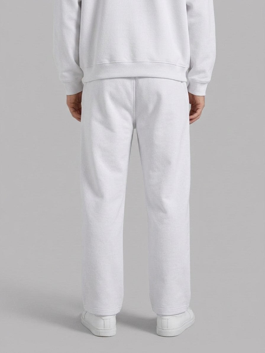 Bagnaia Men's Oversized Hoodie Tracksuit — white — bottomback