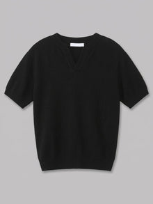Barolo Men's Notched Short Sleeve Knit Top