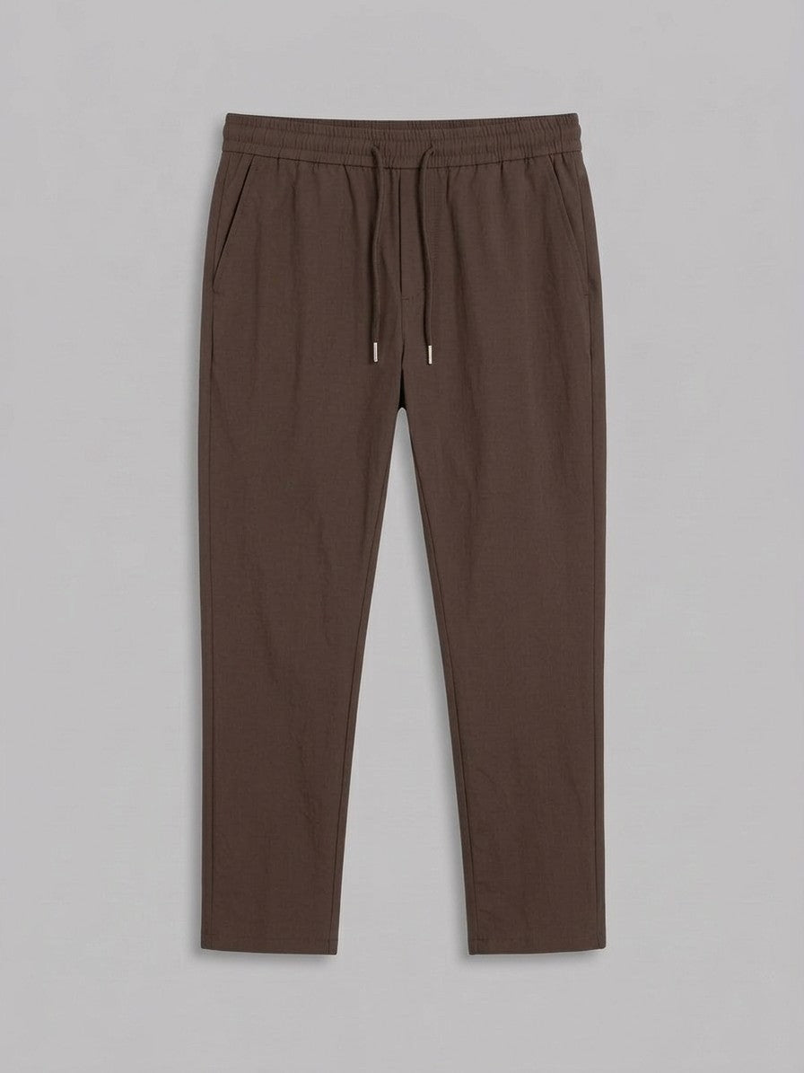 Bassiano Men's Collared Zip-Jacket Tracksuit — brownbottom — packshot