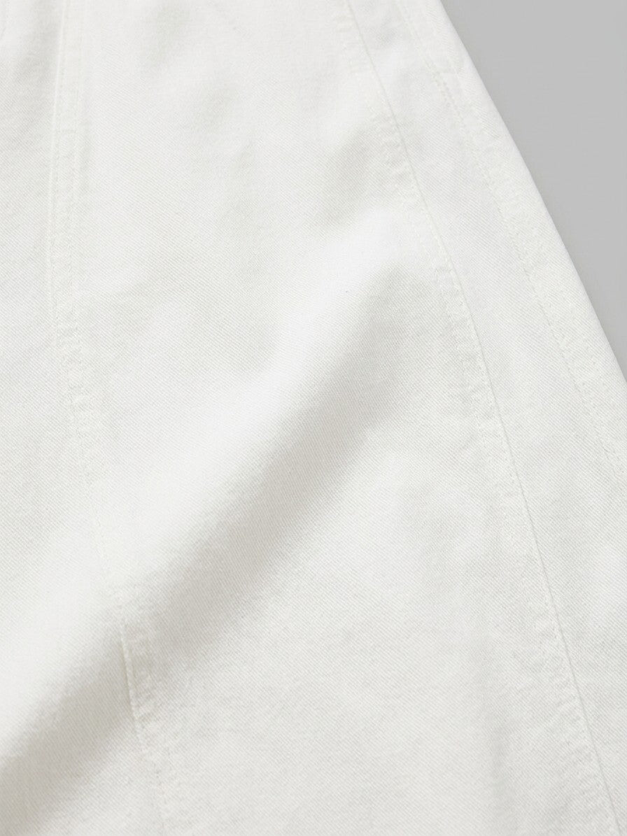 Bellano Men's Ribbed Pocketed Trousers — white — detail