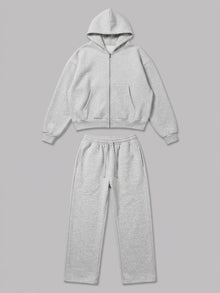 Bibbona Men's Cropped Zip-Hoodie Tracksuit