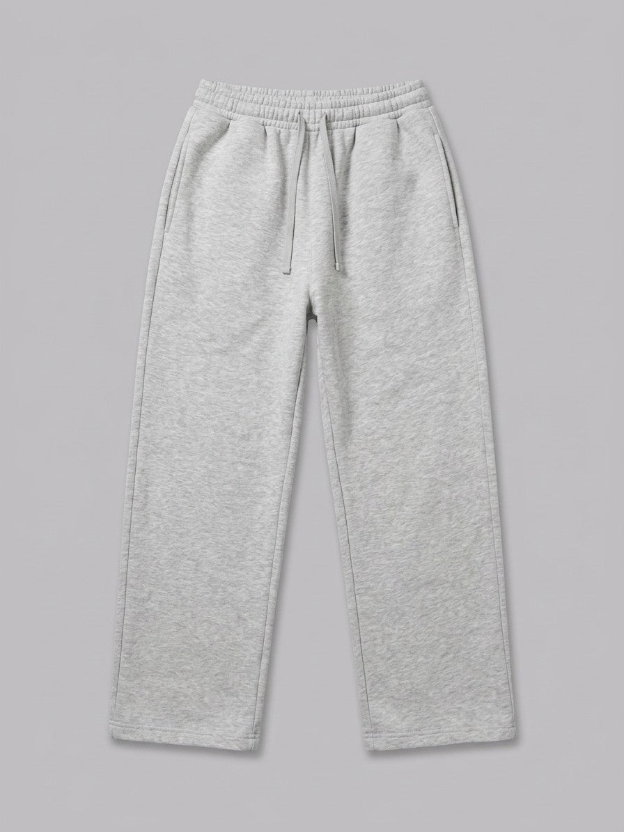 Bibbona Men's Cropped Zip-Hoodie Tracksuit — heathergreybottom — packshot