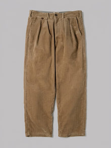 Bientina Men's Pleated Wide-Leg Corduroy Pants