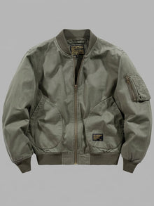 Bobbio Men's Washed MA-1 Bomber Jacket