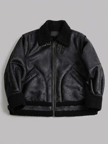 Bojano Men's Buckle-Collar Shearling Aviator Jacket