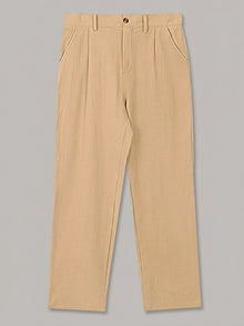 Bologna Men's Relaxed-Fit Pleated Trousers