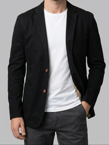 Bolzano Men's Plaid-Lined Cotton Blazer