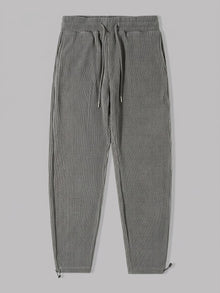 Bomarzo Men's Drawstring Tapered Corduroy Pants