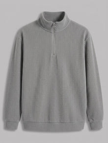 Pullover da uomo a quarto di zip in velluto a coste Brindisi