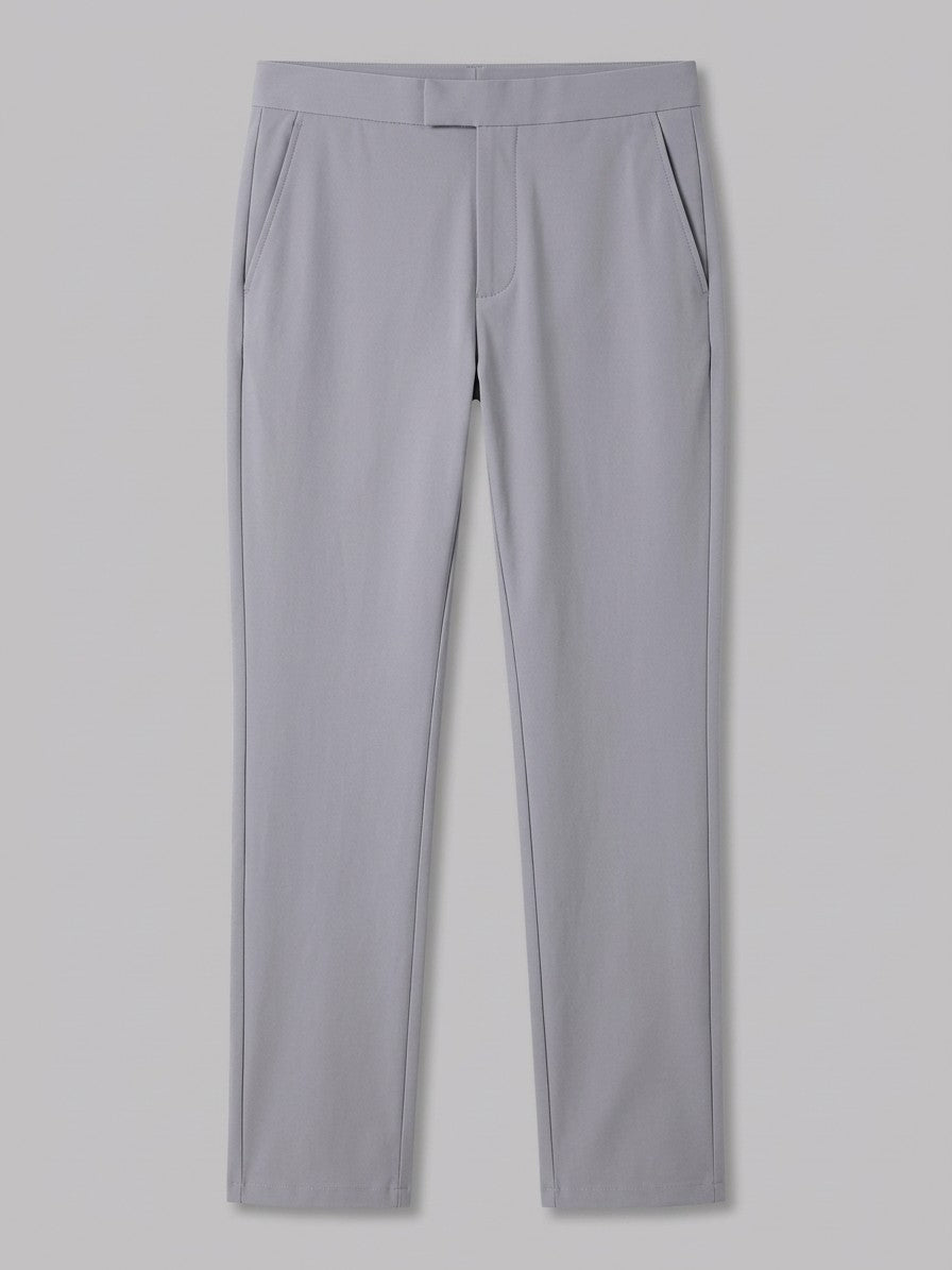 Cagliari Men's Slim Stretch Dress Trousers — gray — packshot