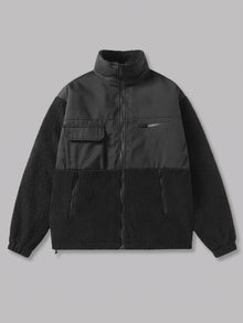 Campobasso Men's Color-Block Utility Sherpa Jacket