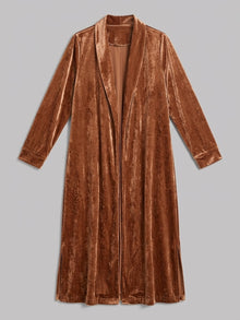 Castelfidardo Women's Crushed Velvet Duster Coat
