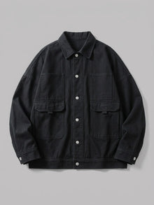 Castellana Men's Oversized Twill Work Jacket