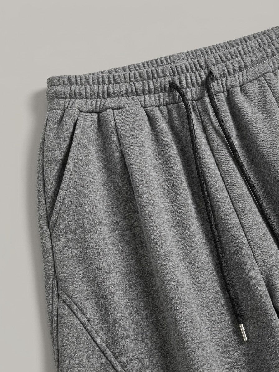 Chiavari Men's Curved-Seam Balloon Sweatpants — gray — detail-2