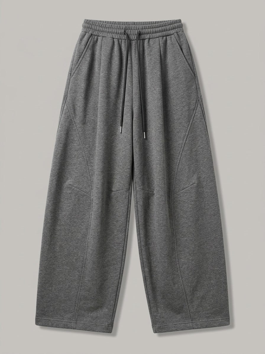 Chiavari Men's Curved-Seam Balloon Sweatpants — gray — packshot