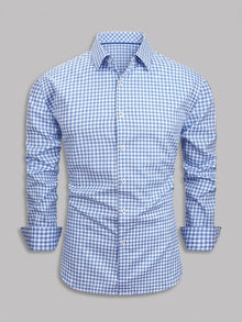 Chemise à manches longues à motif vichy pour homme Chieti