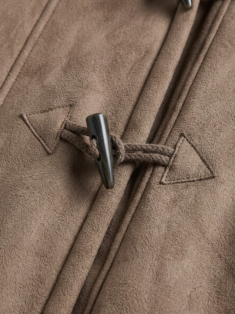 Corciano Women's Hooded Duffle Coat — brown — detail-2