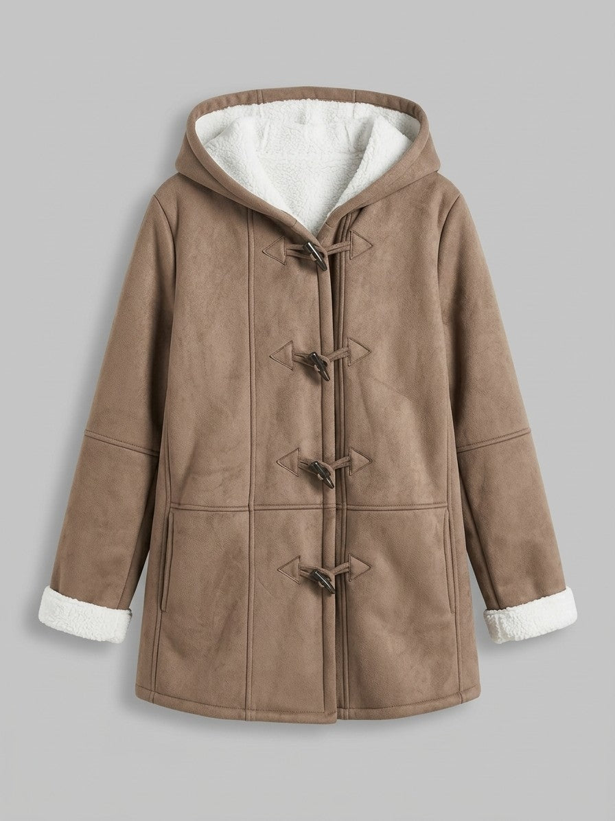 Corciano Women's Hooded Duffle Coat — brown — packshot