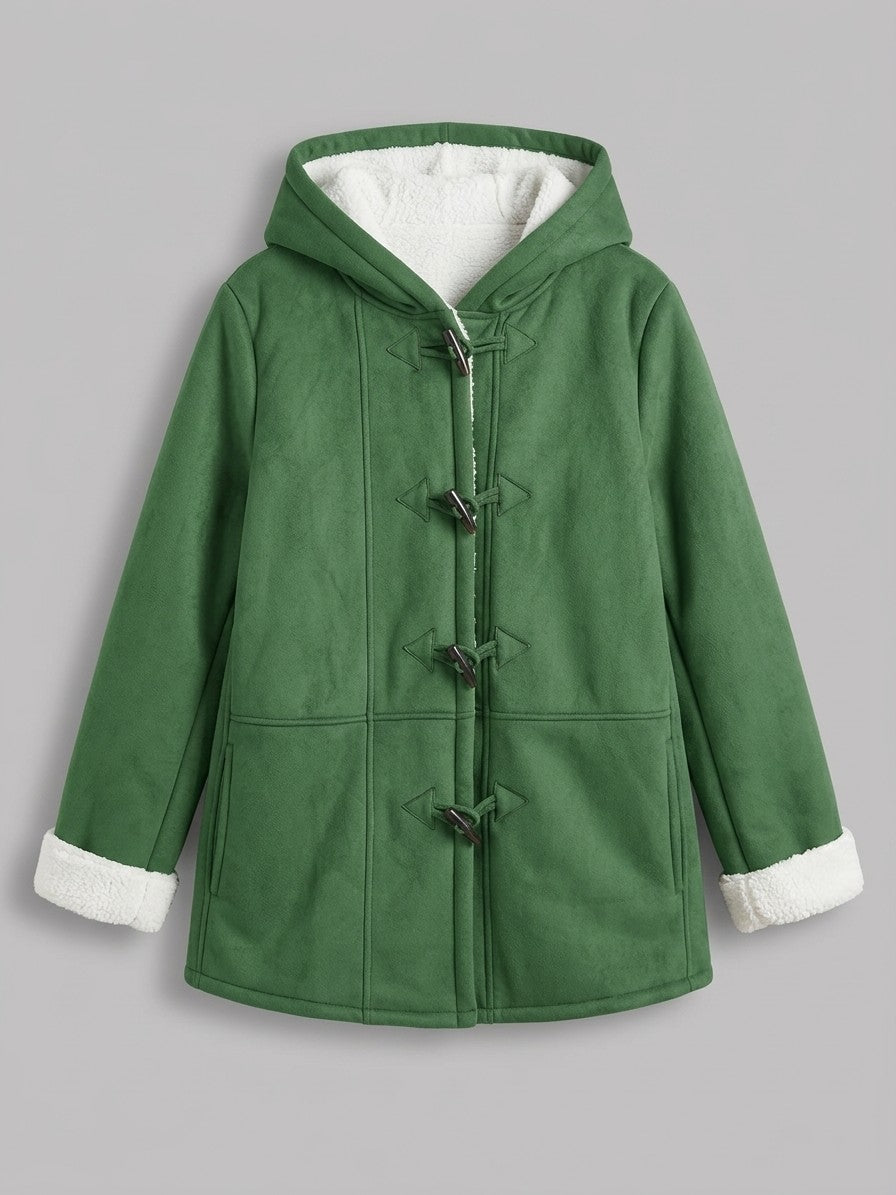 Corciano Women's Hooded Duffle Coat — emeraldgreen — packshot
