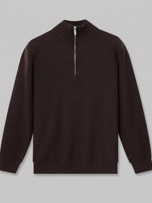 Desenzano Men's Ribbed Half-Zip Sweater