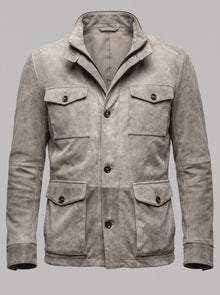 Trani Men's Suede-Look Field Jacket