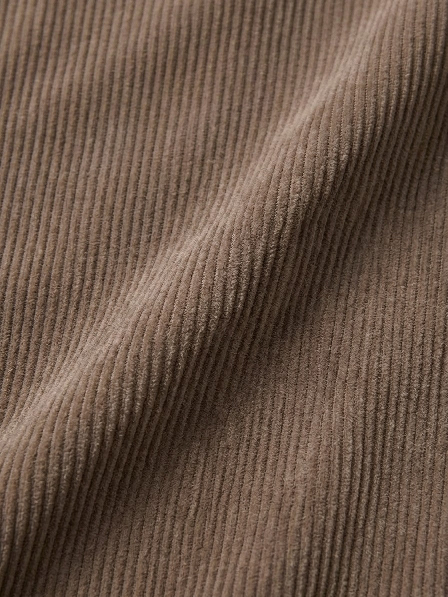 Elio Men's Ribbed Drawstring Trousers — brown — detail