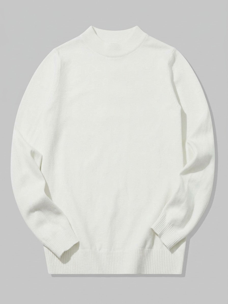 Fiesole Men's Fine-Knit Sweater — white — packshot