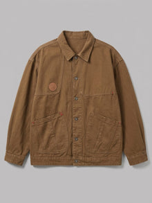 Fiumefreddo Men's Patch-Pocket Canvas Chore Jacket