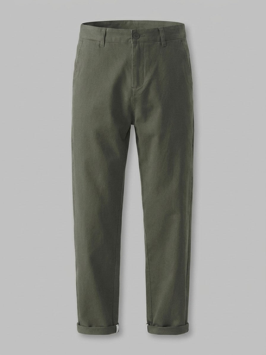 Florence Men's Stretch Chino Pants — olivegreen — packshot