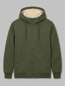 Garlasco Men's Sherpa-Lined Hooded Fleece Jacket