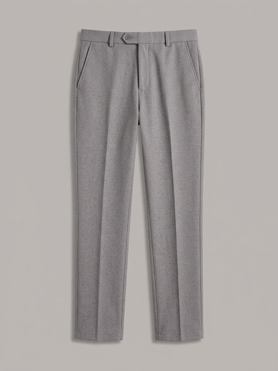 Genova Men's Classic-Fit Dress Trousers — gray — packshot
