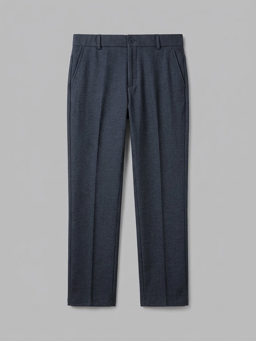 Genova Men's Classic-Fit Dress Trousers — navy — packshot