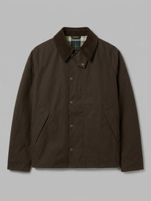 Gradisca Men's Cord-Collar Tartan-Lined Bomber Jacket