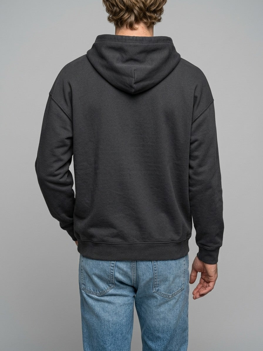 Grottaglie Men's Soaring Eagles Graphic Hoodie — darkgray — back