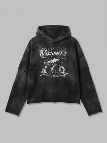 Guastalla Men's Distressed Starry Mountain Hoodie
