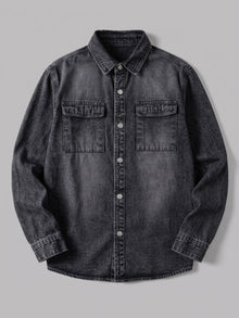 Jesi Men's Snap-Front Denim Shirt Jacket