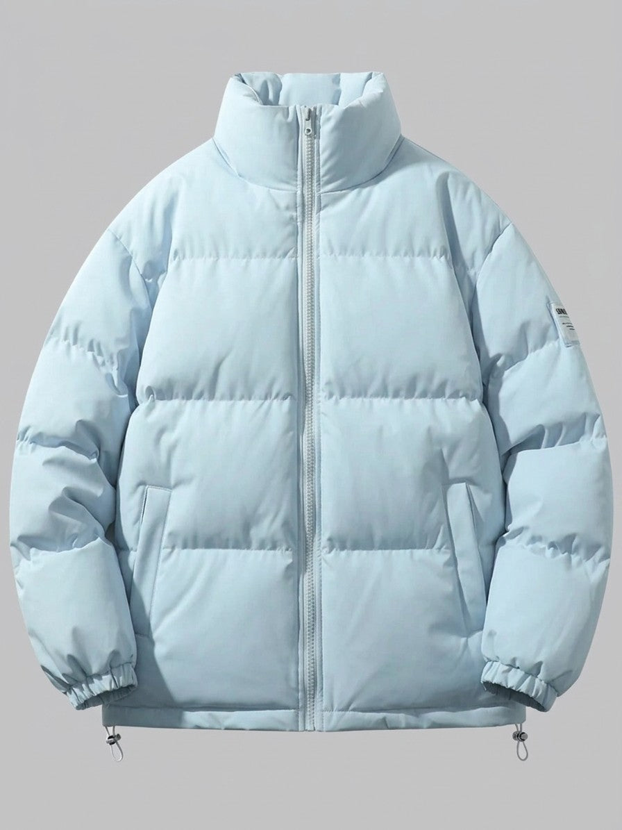 Lamezia Men's Stand-Collar Puffer Jacket — lightblue — packshot