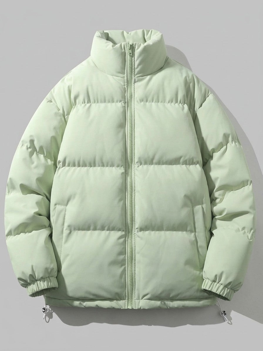 Lamezia Men's Stand-Collar Puffer Jacket — lightgreen — packshot