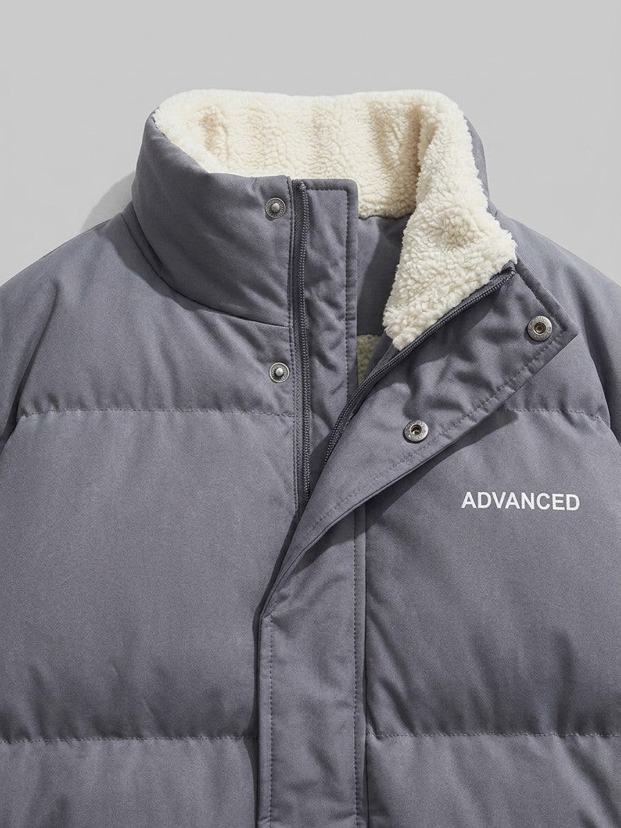 Lanciano Men's Sherpa-Lined Puffer Jacket — darkgray — detail-2