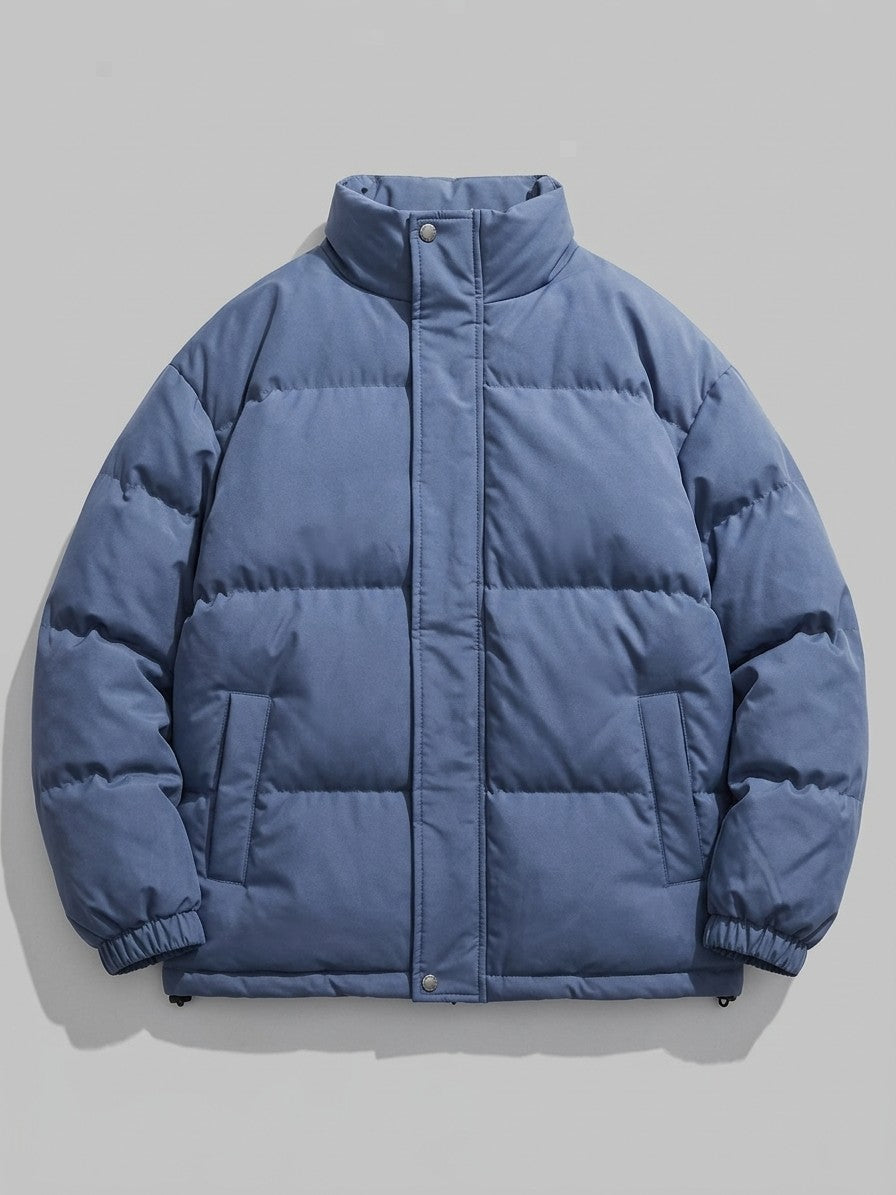 Lanciano Men's Sherpa-Lined Puffer Jacket — dustyblue — packshot