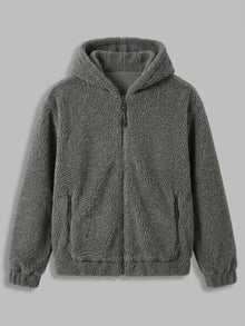Lauria Men's Hooded Sherpa Zip Jacket