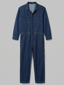 Legnago Men's Long-Sleeve Denim Work Coverall