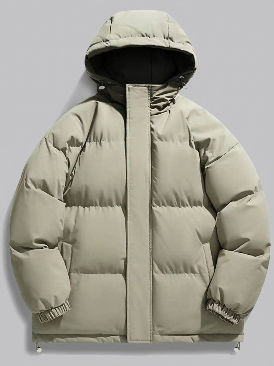 Legnano Men's Hooded Quilted Puffer Jacket — grassgreen — packshot