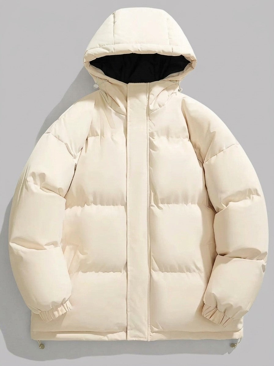Legnano Men's Hooded Quilted Puffer Jacket — ricewhite — packshot
