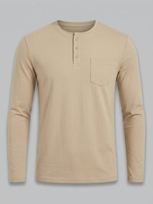 Lerici Men's Long-Sleeve Pocket Henley